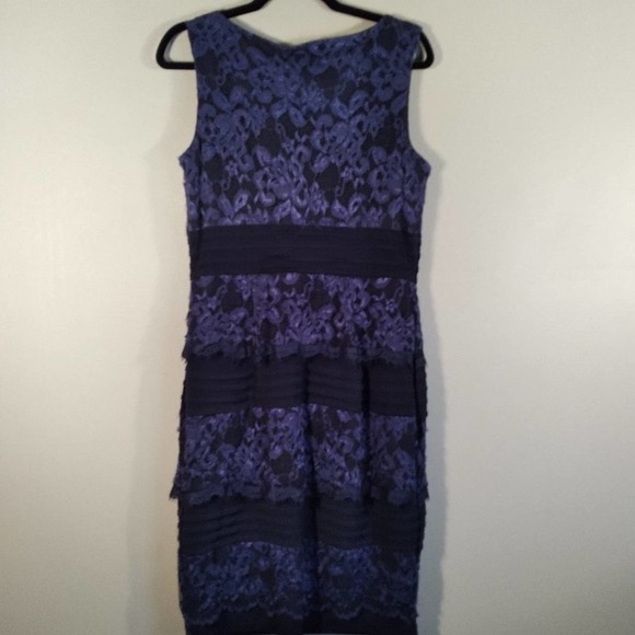 Lord and Taylor Jax Lace Panel Tiered Dress Size 12 - Picture 14 of 15
